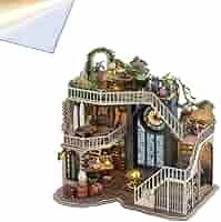 Amazon | DIYのミニチュアのドールハウスのキットは塵カバー3Dの